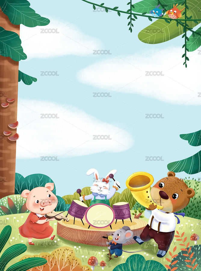 儿童插画（主预览-2273092） - 未分类 - 站酷设计师木童北北原创素材 - 站酷ZCOOL
