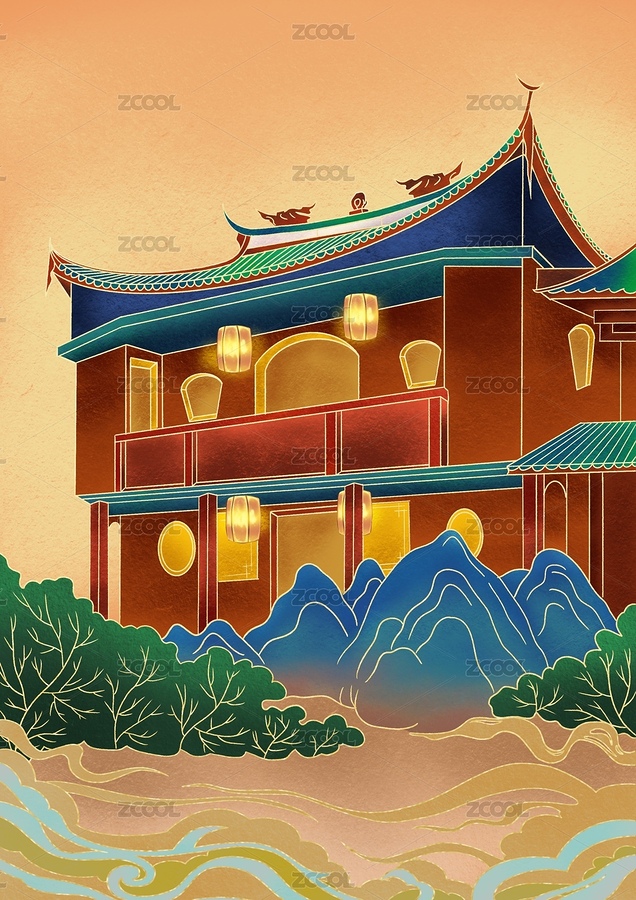 國(guó)風(fēng)插畫（主預(yù)覽-671667） - 未分類 - 站酷設(shè)計(jì)師菖暮原創(chuàng)素材 - 站酷ZCOOL