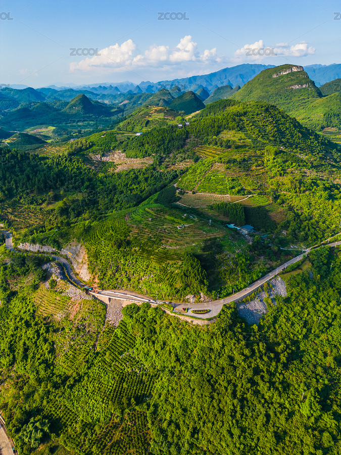 航拍山上的道路塌方施工（主預(yù)覽-3076698） - 未分類 - 站酷設(shè)計師跨界攝影叔原創(chuàng)素材 - 站酷ZCOOL