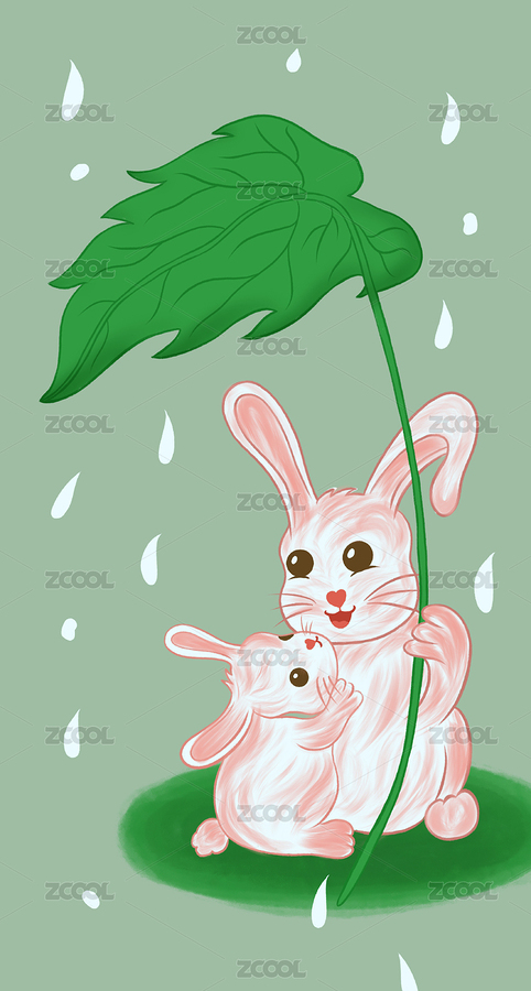 兔子插畫（主預(yù)覽-8711939） - 未分類 - 站酷設(shè)計師瑟琳娜Selina原創(chuàng)素材 - 站酷ZCOOL