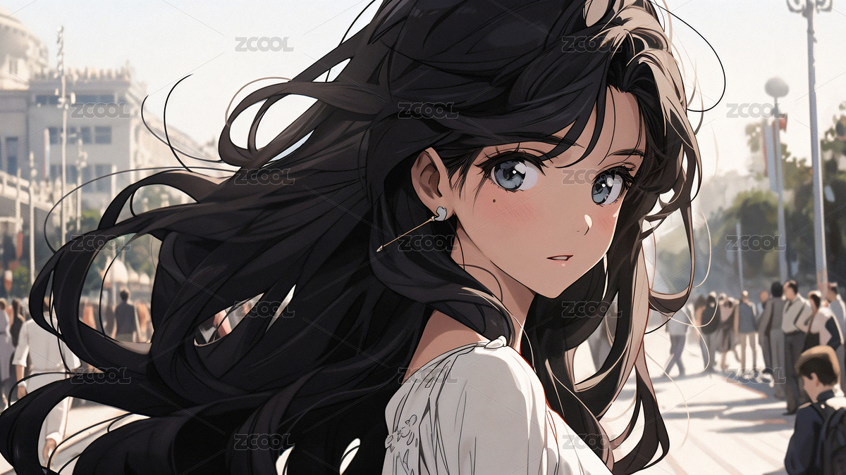 街道上的少女（主预览-6754763） - 未分类 - 站酷设计师梅路艾姆原创素材 - 站酷ZCOOL