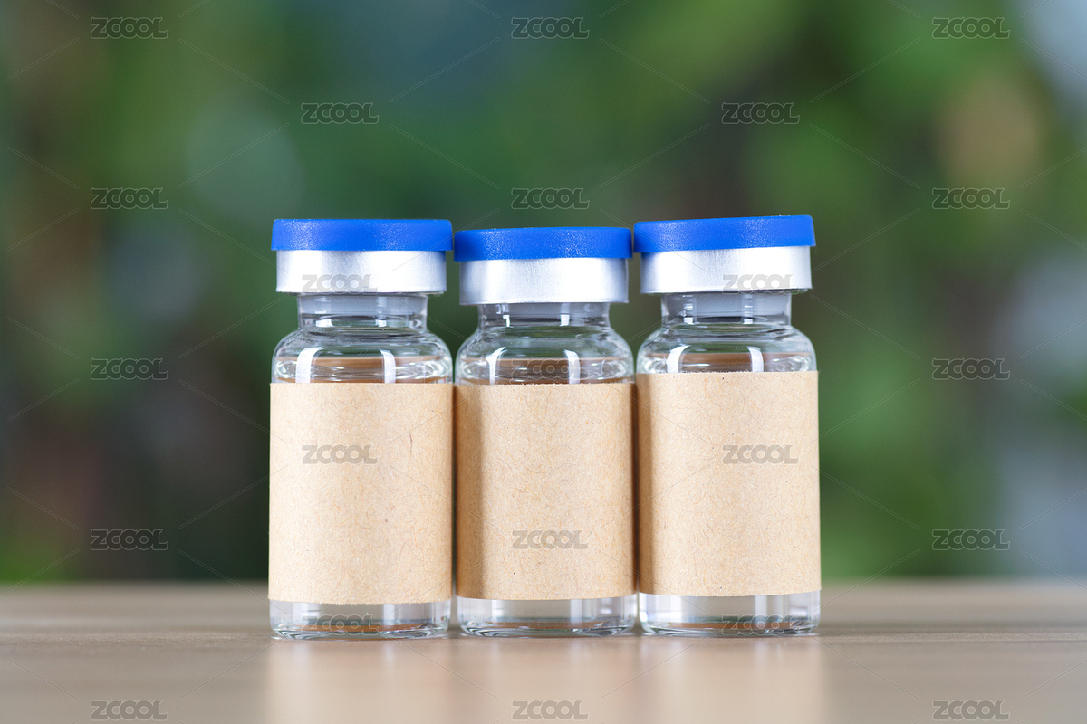 綠植背景前的疫苗藥品（主預覽-6927460） - 未分類 - 站酷設計師小羽怪原創(chuàng)素材 - 站酷ZCOOL