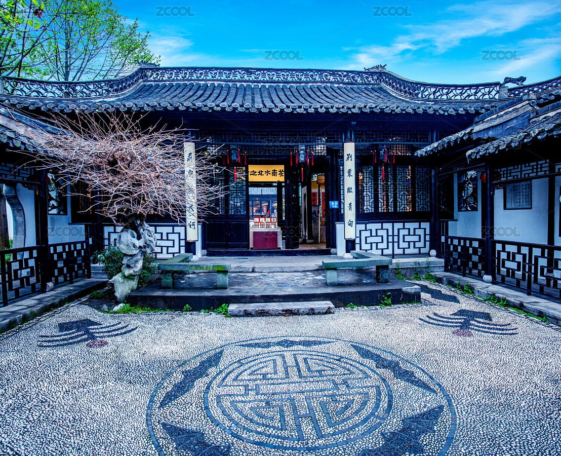 楊州瘦西湖園林中的亭臺樓閣（主預(yù)覽-8479610） - 未分類 - 站酷設(shè)計師小聊紳士原創(chuàng)素材 - 站酷ZCOOL