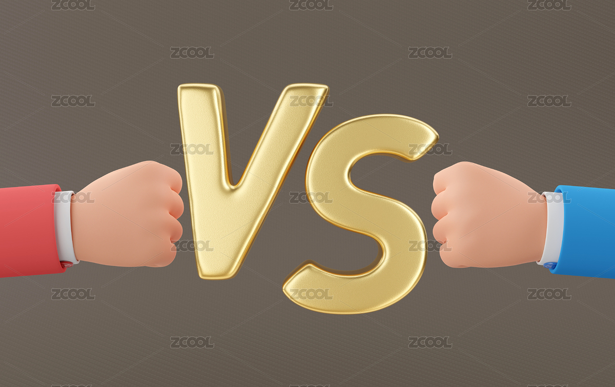 3D卡通风格的两只拳头夹着金色PK图形（主预览-8983519） - 未分类 - 站酷设计师imve原创素材 - 站酷ZCOOL