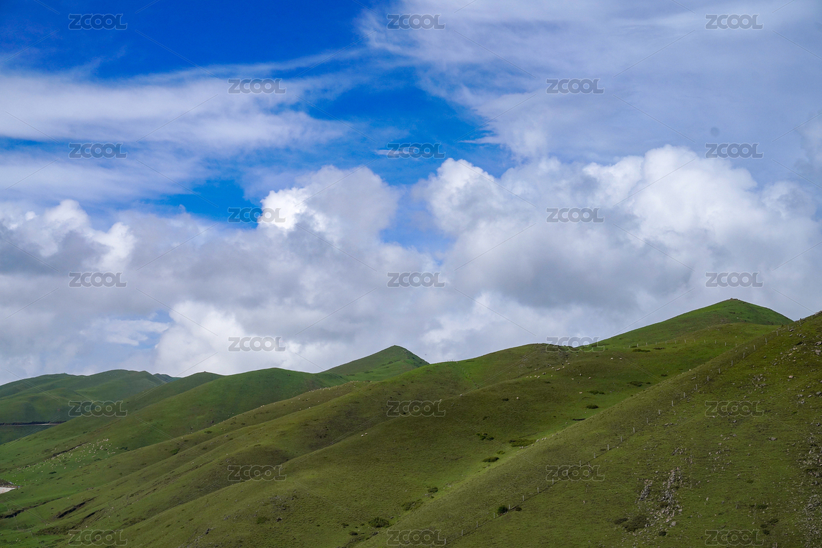 朵朵白云和高山草场（主预览-6385291） - 未分类 - 站酷设计师田维星原创素材 - 站酷ZCOOL