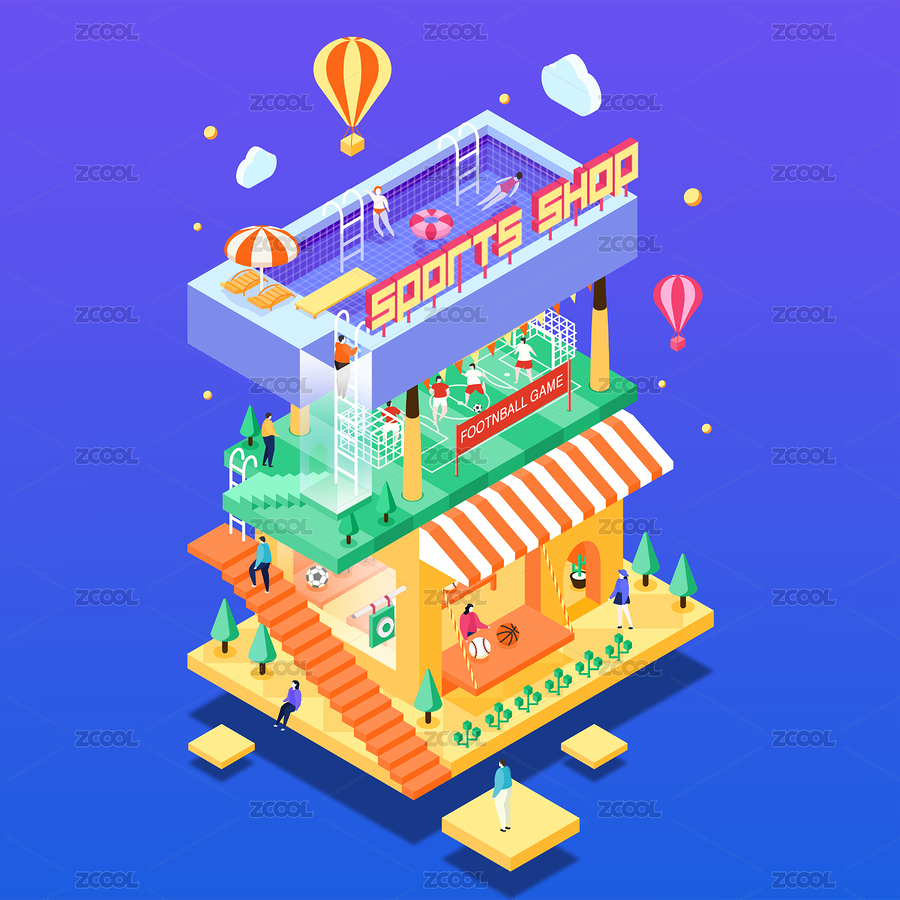 體育用品商店（主預(yù)覽-8202515） - 未分類(lèi) - 站酷設(shè)計(jì)師YOYOYO3721原創(chuàng)素材 - 站酷ZCOOL