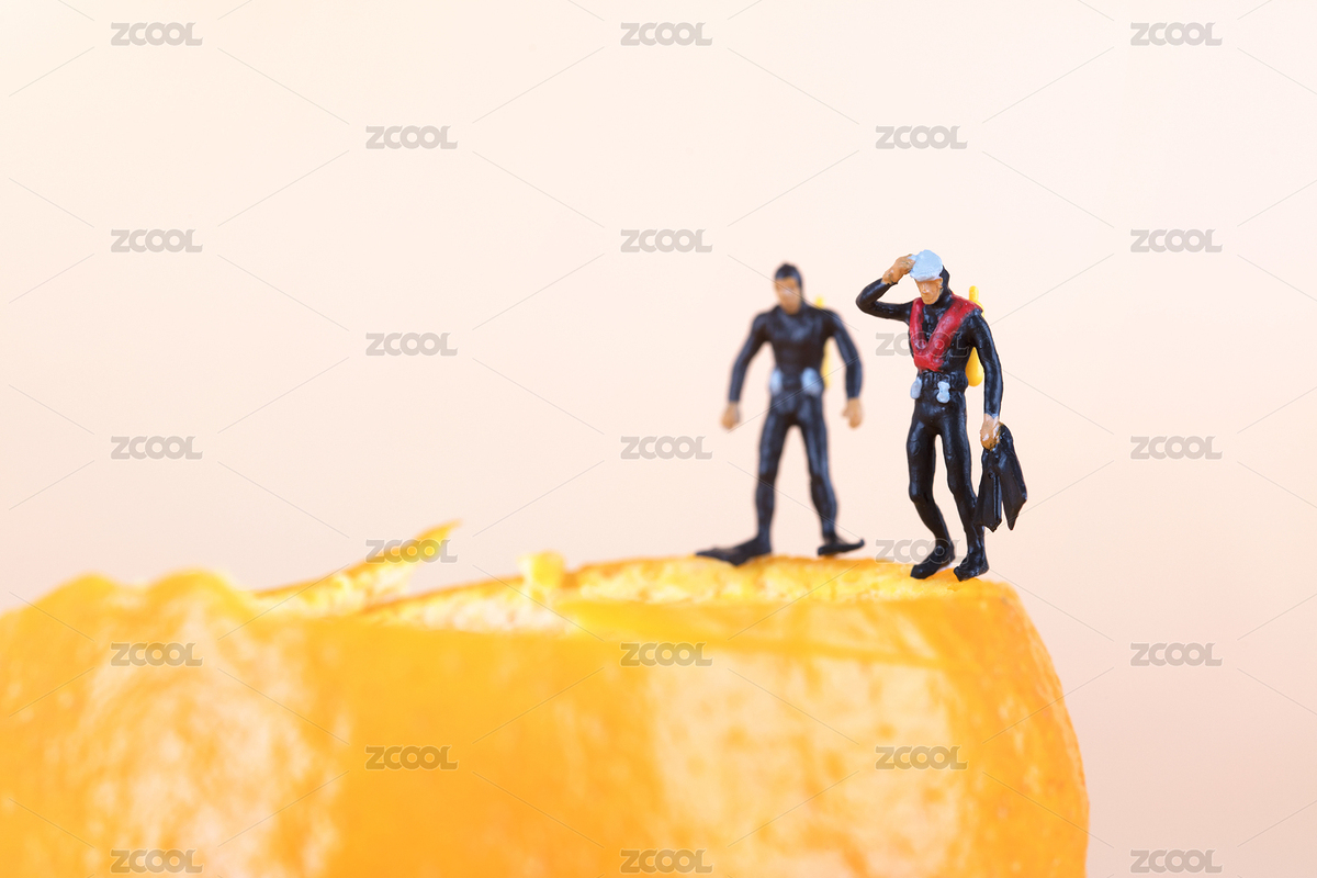 橘子皮做成的泳池和等待的潛水員（主預(yù)覽-8832660） - 未分類 - 站酷設(shè)計師小羽怪原創(chuàng)素材 - 站酷ZCOOL