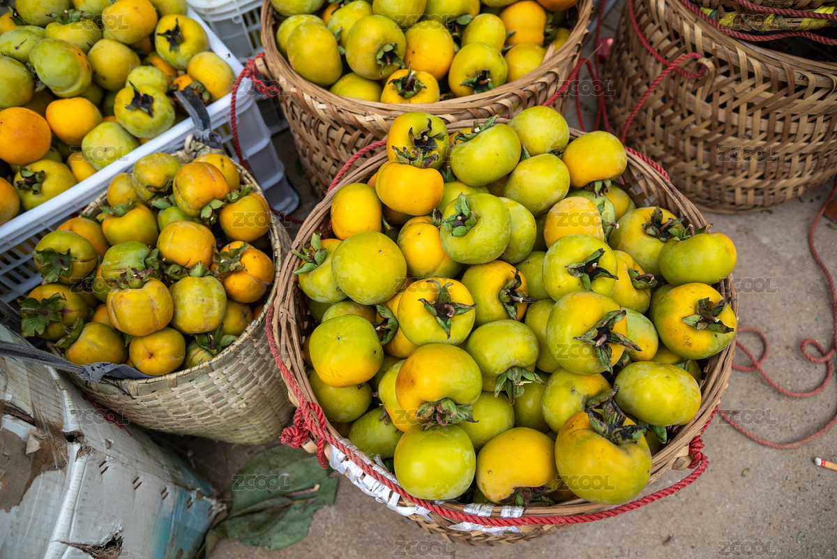 市場上售賣的柿子（主預覽-3326703） - 未分類 - 站酷設計師ZRG魷魚原創(chuàng)素材 - 站酷ZCOOL