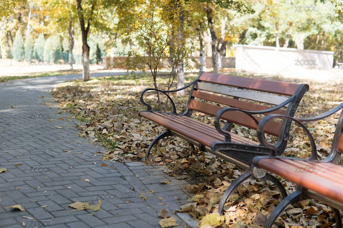 秋季幽靜漂亮的公園和里面的座椅（主預(yù)覽-7701981） - 未分類 - 站酷設(shè)計(jì)師小羽怪原創(chuàng)素材 - 站酷ZCOOL