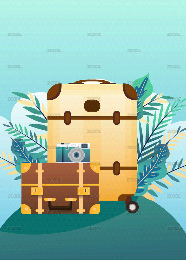 旅行箱出行場景（主預(yù)覽-12008538） - 未分類 - 站酷設(shè)計師餐餐要吃要吃酒原創(chuàng)素材 - 站酷ZCOOL