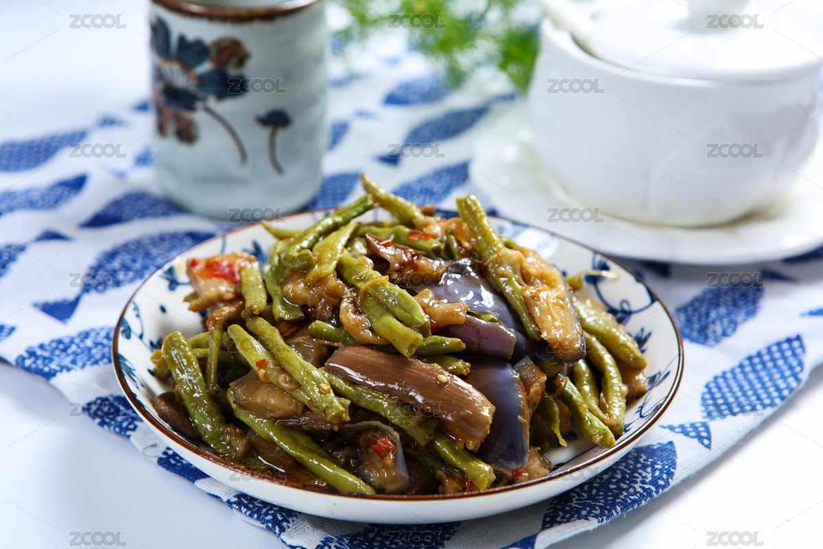 傳統(tǒng)家常特色菜炒菜豆角茄子（主預(yù)覽-2704006） - 未分類 - 站酷設(shè)計(jì)師曇華碎影原創(chuàng)素材 - 站酷ZCOOL