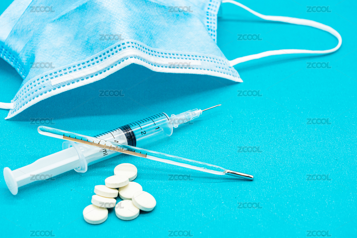 蓝色背景下的各种医疗器械用品（主预览-7627819） - 未分类 - 站酷设计师AdolescentChat原创素材 - 站酷ZCOOL
