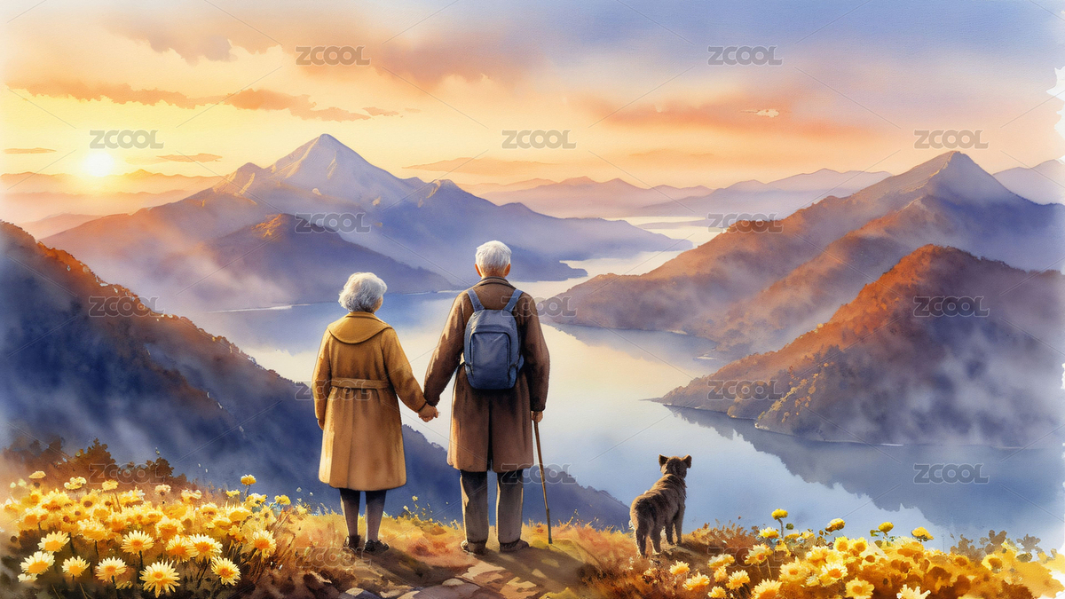 重阳节山顶老人（主预览-8781689） - 未分类 - 站酷设计师煞冷原创素材 - 站酷ZCOOL