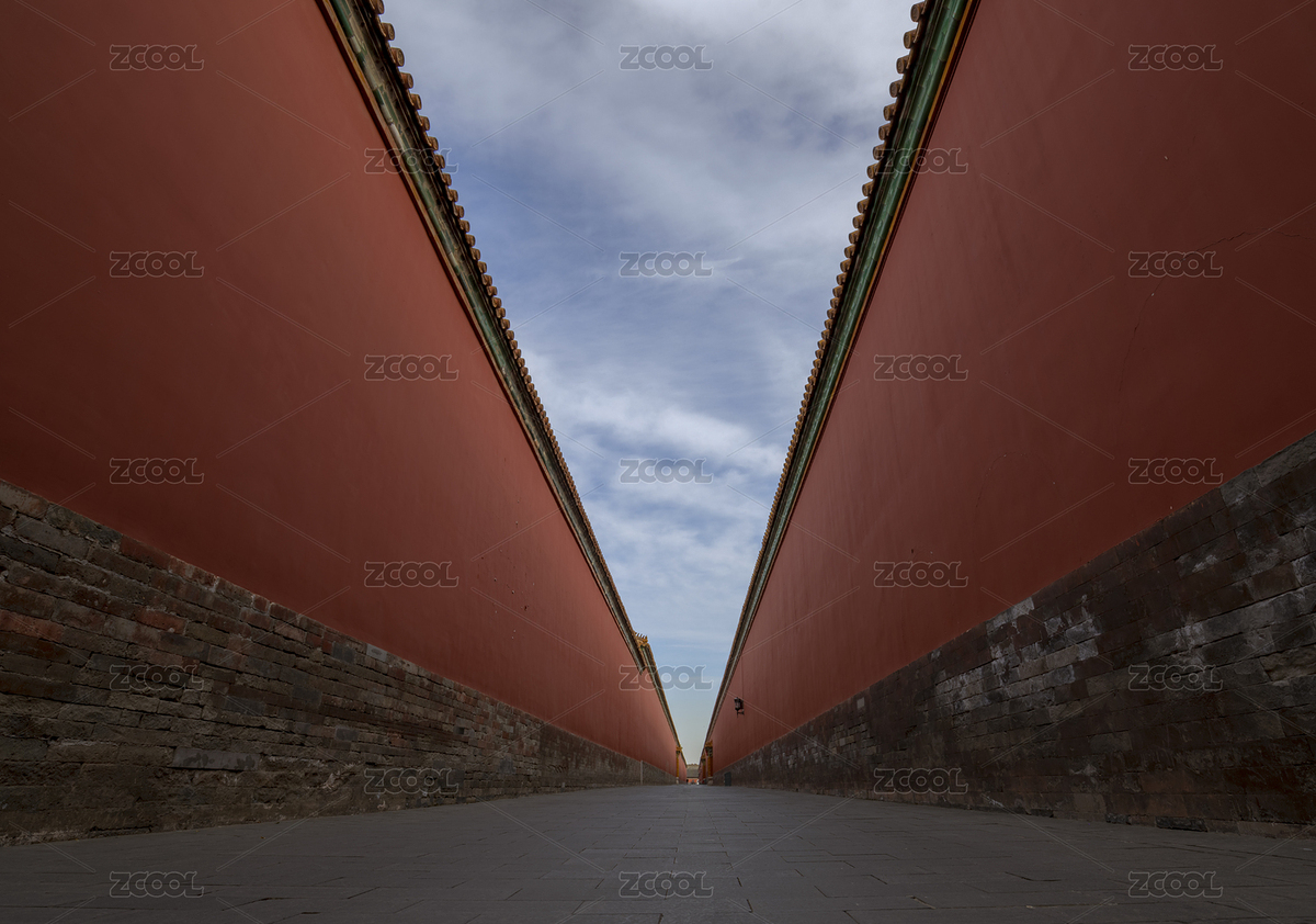 藍(lán)天白云下的北京故宮東筒子紅墻夾道（主預(yù)覽-8663625） - 未分類 - 站酷設(shè)計(jì)師鯤鵬之志HF原創(chuàng)素材 - 站酷ZCOOL
