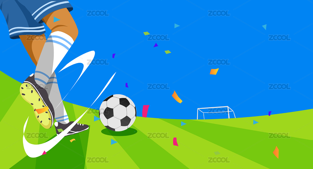 卡通手绘世界杯踢足球狂欢插画（主预览-7577505） - 未分类 - 站酷设计师华仔DAOHUA原创素材 - 站酷ZCOOL