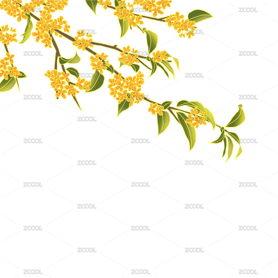 国风手绘中秋节桂花树（主预览-5152203） - 未分类 - 站酷设计师L圆圆圆原创素材 - 站酷ZCOOL