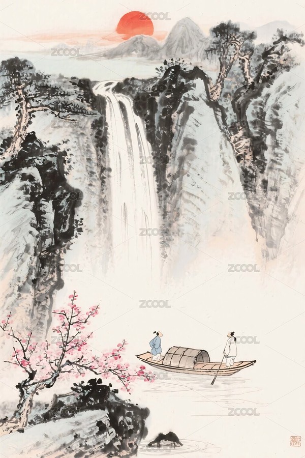 传统山水水墨画（主预览-12264911） - 未分类 - 站酷设计师5bEcMi2gAy原创素材 - 站酷ZCOOL