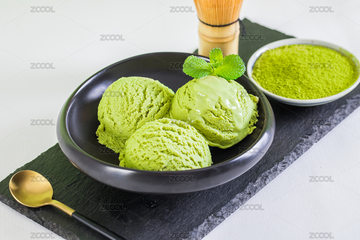 黑色碗裝著三個抹茶味的冰淇淋球（主預(yù)覽-5476261） - 未分類 - 站酷設(shè)計師丫姐原創(chuàng)素材 - 站酷ZCOOL