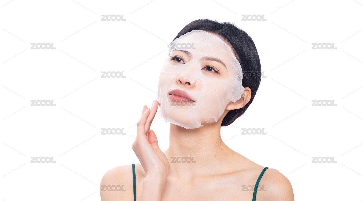 白背景前敷面膜的青女女性面部特写（主预览-5292080） - 未分类 - 站酷设计师斯梅工原创素材 - 站酷ZCOOL