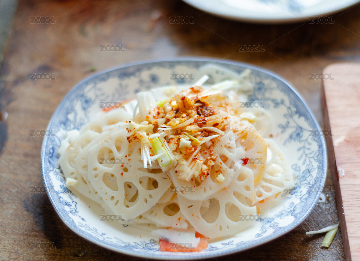 藍白瓷盤裝涼拌藕片（主預覽-12526836） - 未分類 - 站酷設計師云海路漫漫原創(chuàng)素材 - 站酷ZCOOL