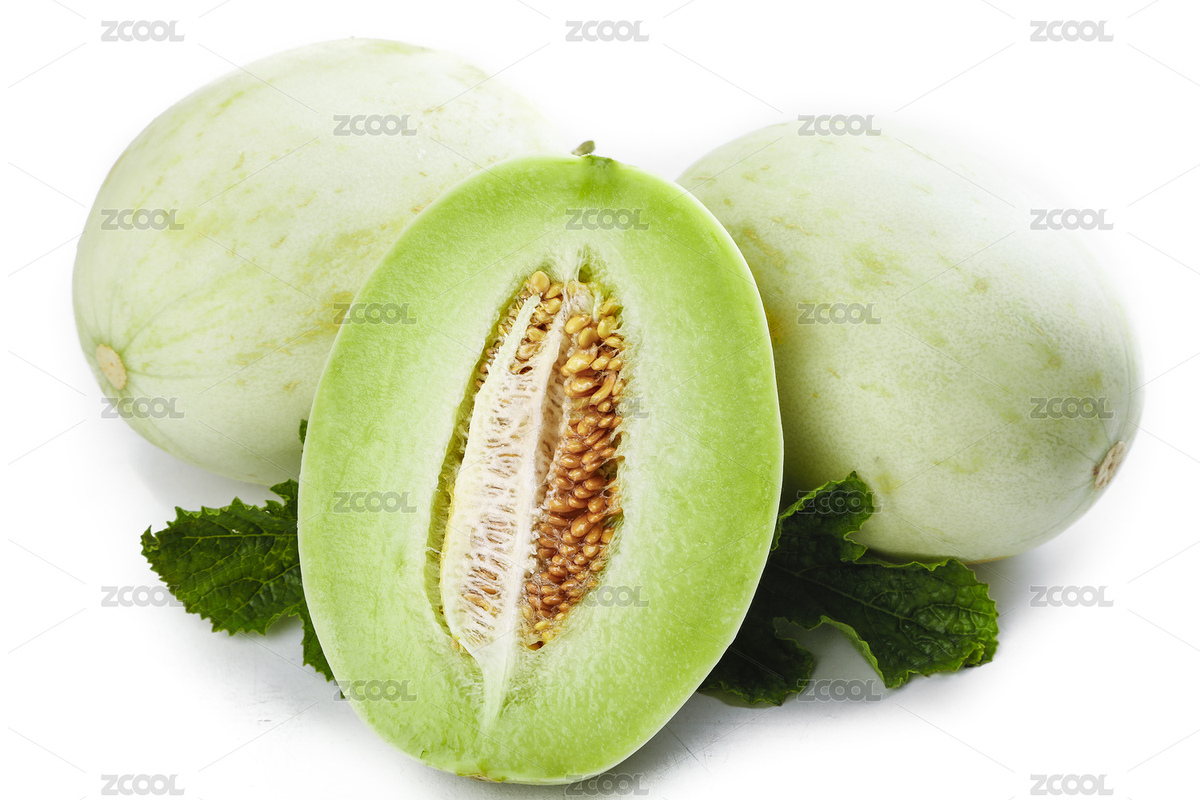 白底上放著兩個完整的玉菇瓜和半邊蜜瓜（主預(yù)覽-8308035） - 未分類 - 站酷設(shè)計師PAOPAO攝影工作室原創(chuàng)素材 - 站酷ZCOOL