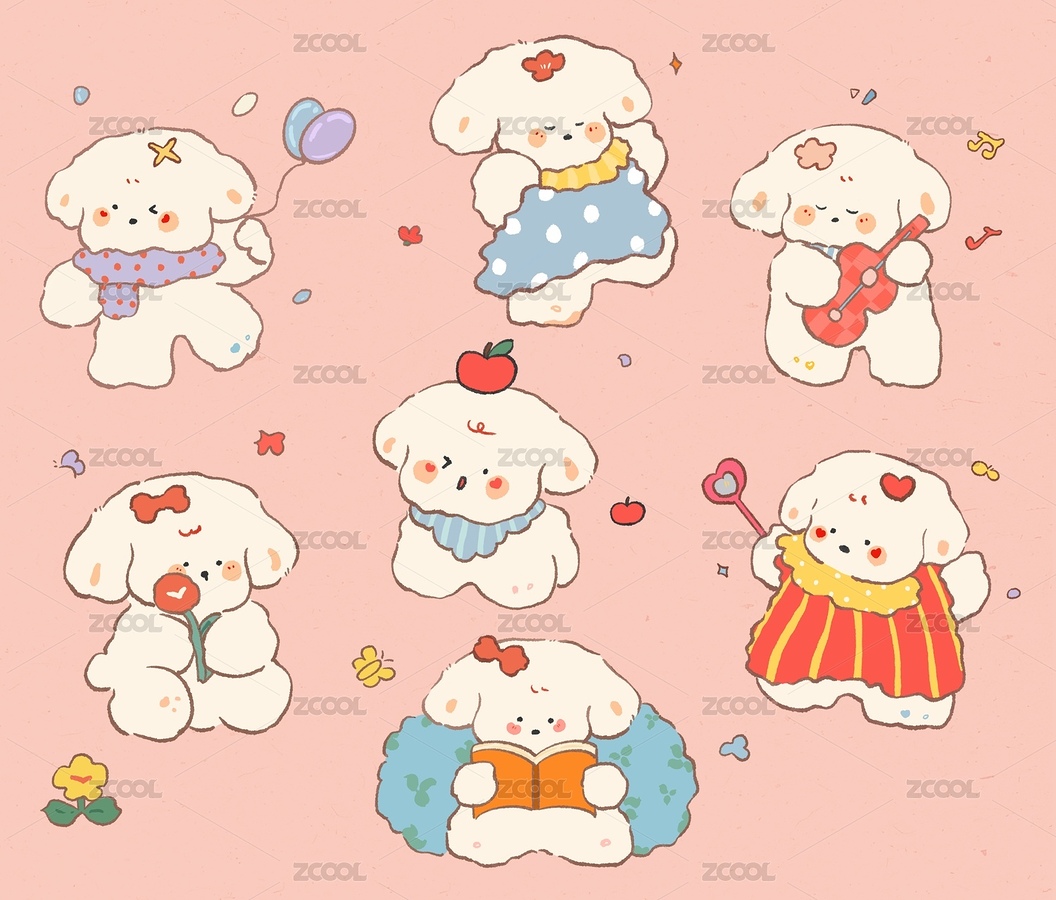 軟萌治愈系小兔兔（主預(yù)覽-12584985） - 未分類 - 站酷設(shè)計(jì)師雙木子z原創(chuàng)素材 - 站酷ZCOOL