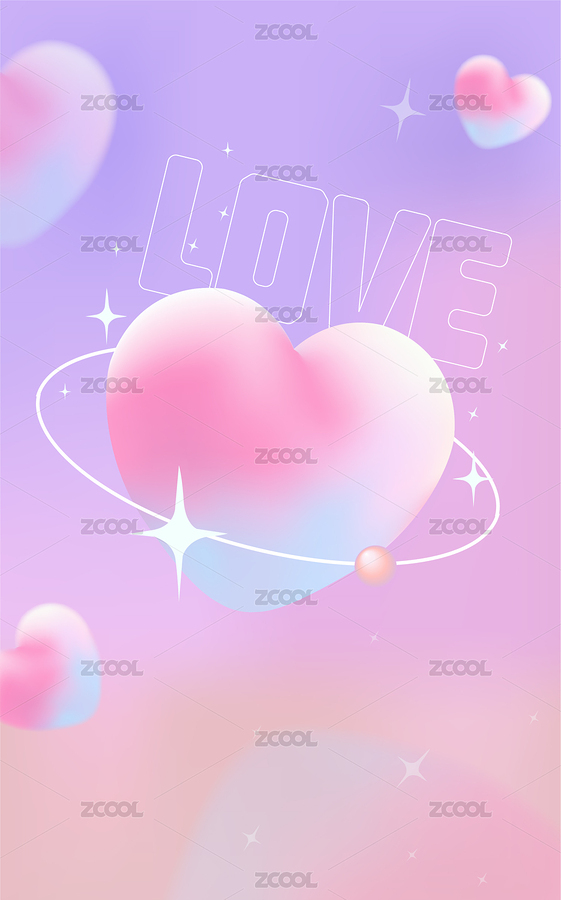 情人节海报爱心（主预览-9091588） - 未分类 - 站酷设计师Lazy插画原创素材 - 站酷ZCOOL