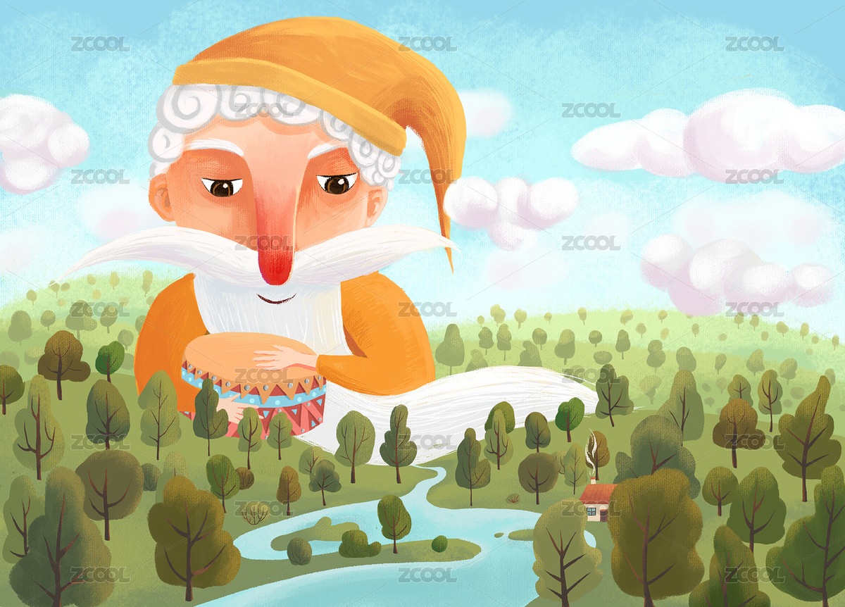 繪本封面老爺爺（主預(yù)覽-6535235） - 未分類 - 站酷設(shè)計(jì)師塔木塔塔原創(chuàng)素材 - 站酷ZCOOL