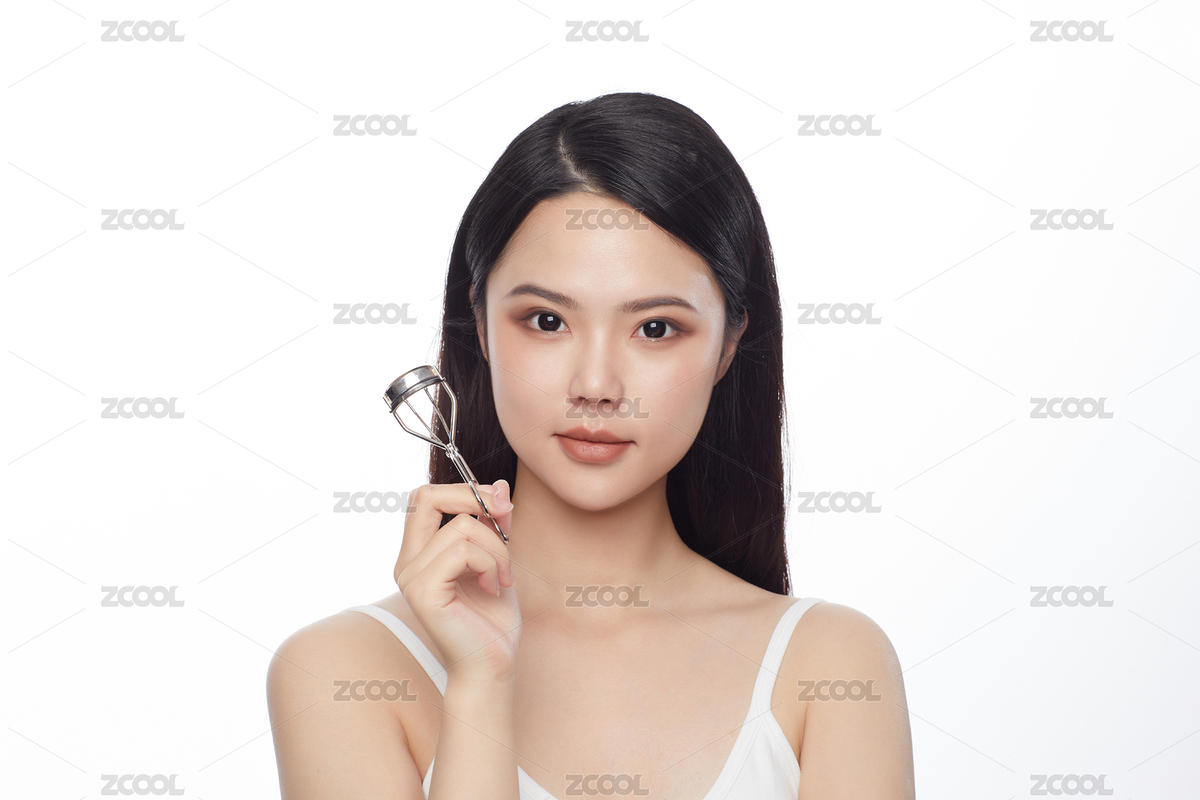 亞洲東方女性化妝夾睫毛（主預覽-8784593） - 未分類 - 站酷設計師武武武武武軒原創(chuàng)素材 - 站酷ZCOOL