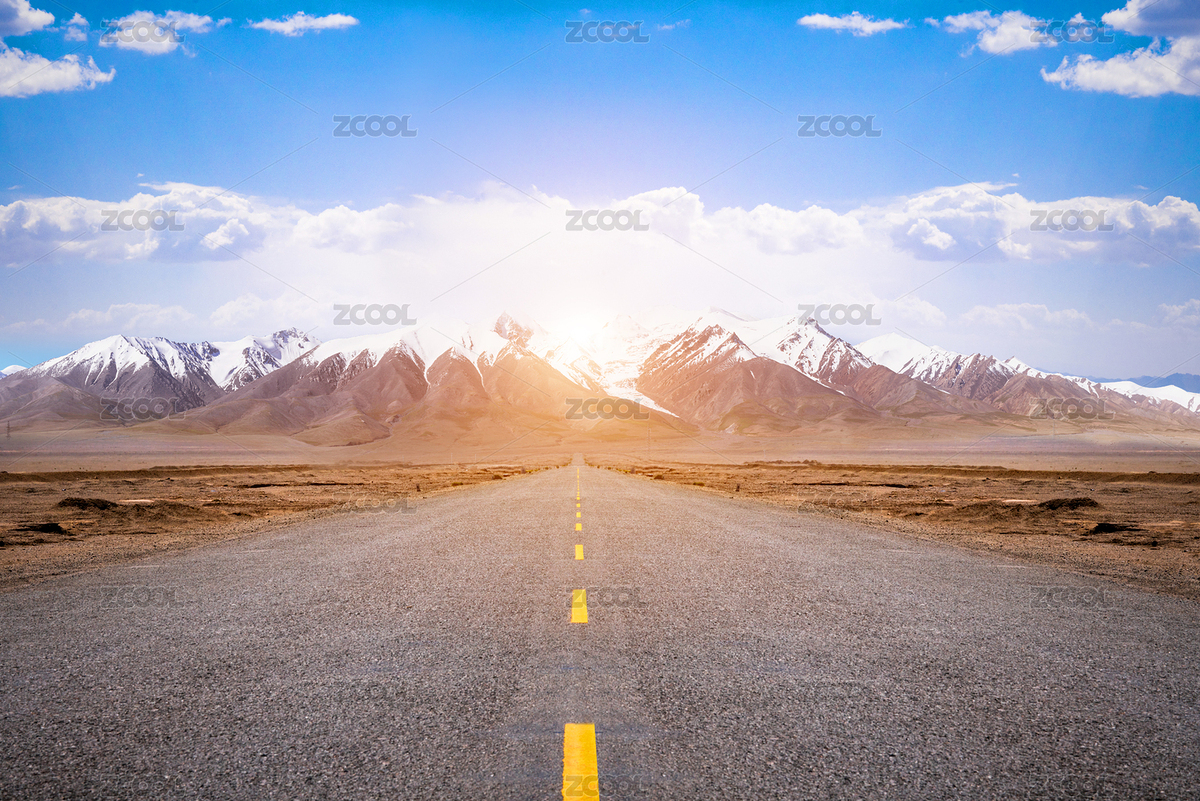 2020年新年中國青海道路公路高速馬路公路上筆直的公路且對面是一個高高的雪山風(fēng)景風(fēng)光2020年新開始（主預(yù)覽-7468549） - 未分類 - 站酷設(shè)計(jì)師D123D4原創(chuàng)素材 - 站酷ZCOOL