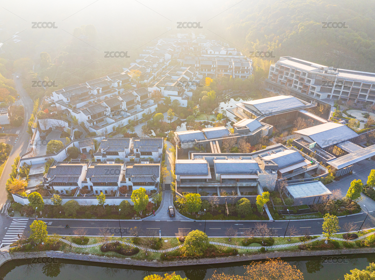 现代建筑群与自然景观的和谐融合（主预览-12103605） - 未分类 - 站酷设计师7M7uqXYBvX原创素材 - 站酷ZCOOL