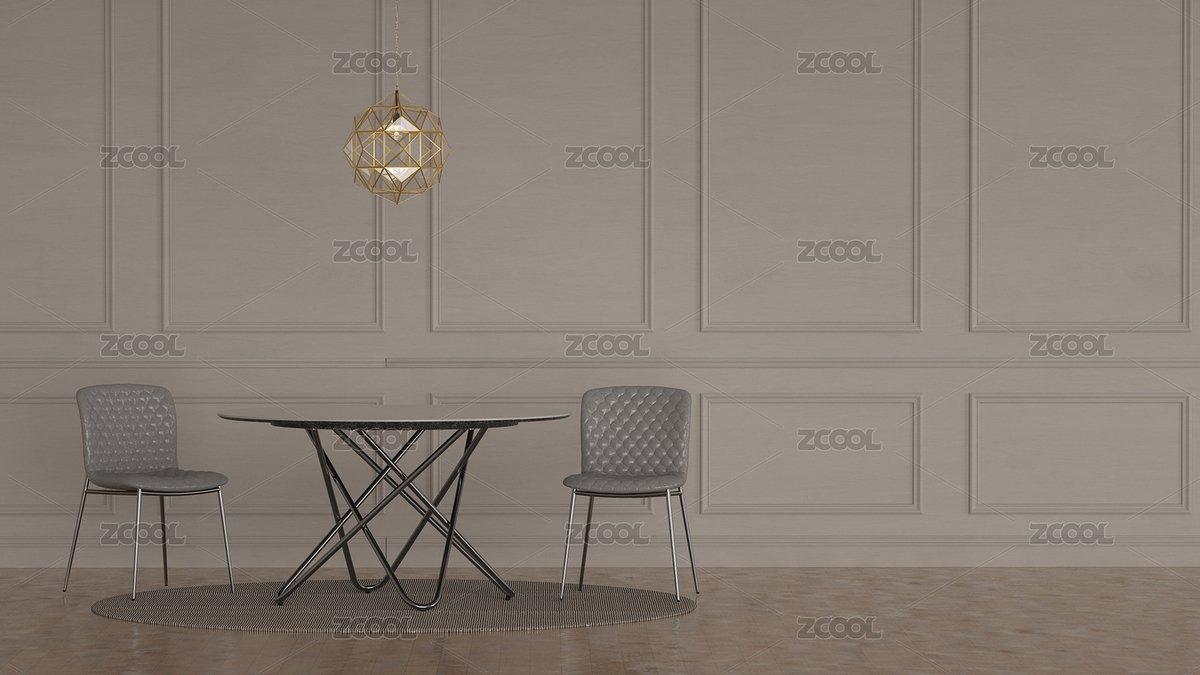 3d渲染餐桌椅子吊燈組成的餐廳家居裝修圖（主預(yù)覽-8005846） - 未分類(lèi) - 站酷設(shè)計(jì)師王鵬wp128jojo原創(chuàng)素材 - 站酷ZCOOL