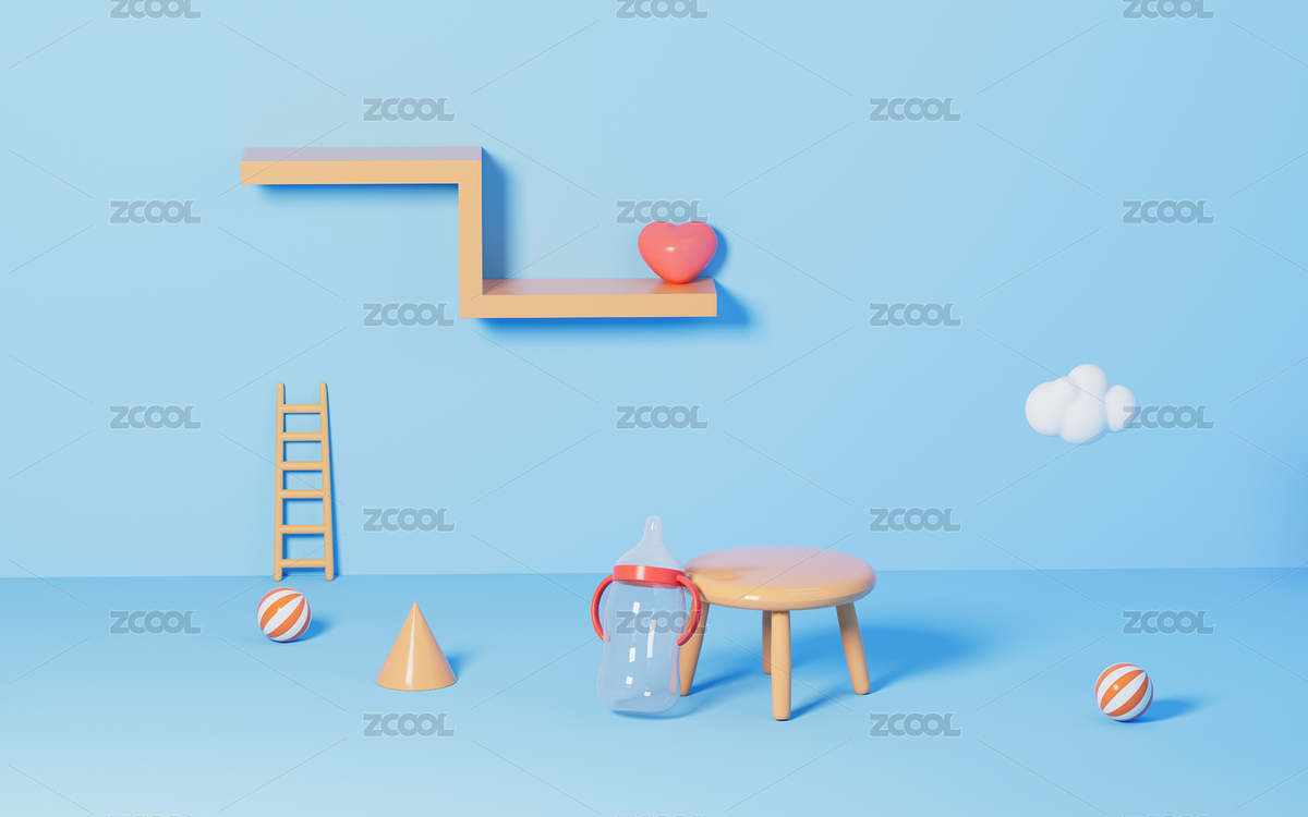 创意展示架3D渲染（主预览-1068808） - 未分类 - 站酷设计师TinaJi0718原创素材 - 站酷ZCOOL