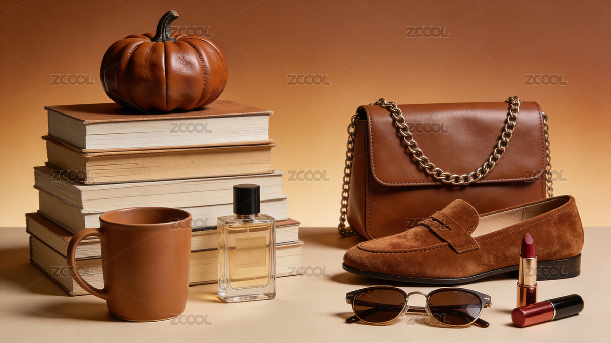 焦糖秋日复古质感生活美学静物组合（主预览-13039310） - 未分类 - 站酷设计师hqrloveq原创素材 - 站酷ZCOOL