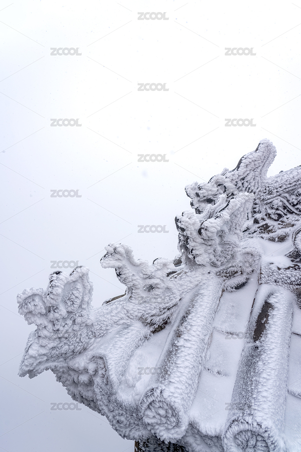 武當(dāng)山寒冷大雪中的屋脊脊獸（主預(yù)覽-12515550） - 未分類 - 站酷設(shè)計(jì)師哈哈80808原創(chuàng)素材 - 站酷ZCOOL