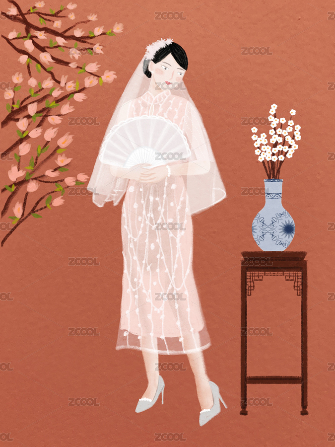 复古风民国风中式美人（主预览-12489791） - 未分类 - 站酷设计师画画的觉主原创素材 - 站酷ZCOOL