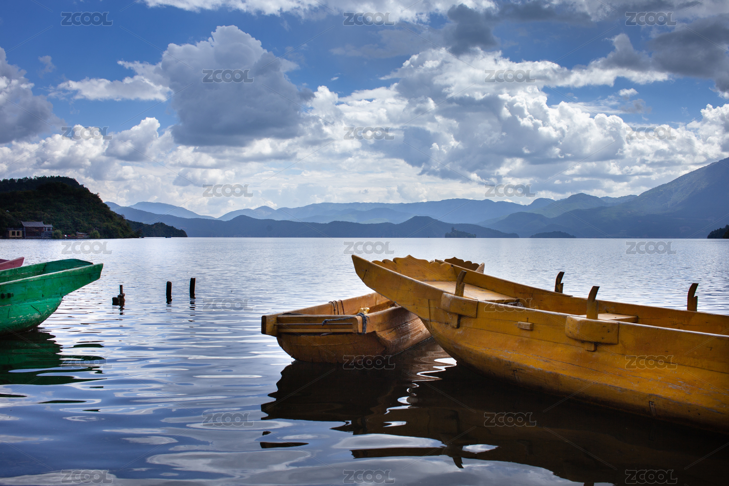 Autumn Scenery of Lugu Lake in Yunnan, China