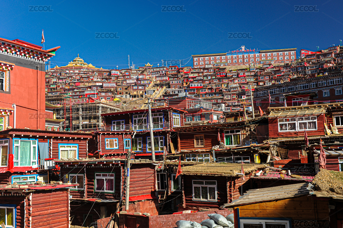 色達山河一片藍底紅（主預(yù)覽-11110639） - 未分類 - 站酷設(shè)計師Hongyang21原創(chuàng)素材 - 站酷ZCOOL