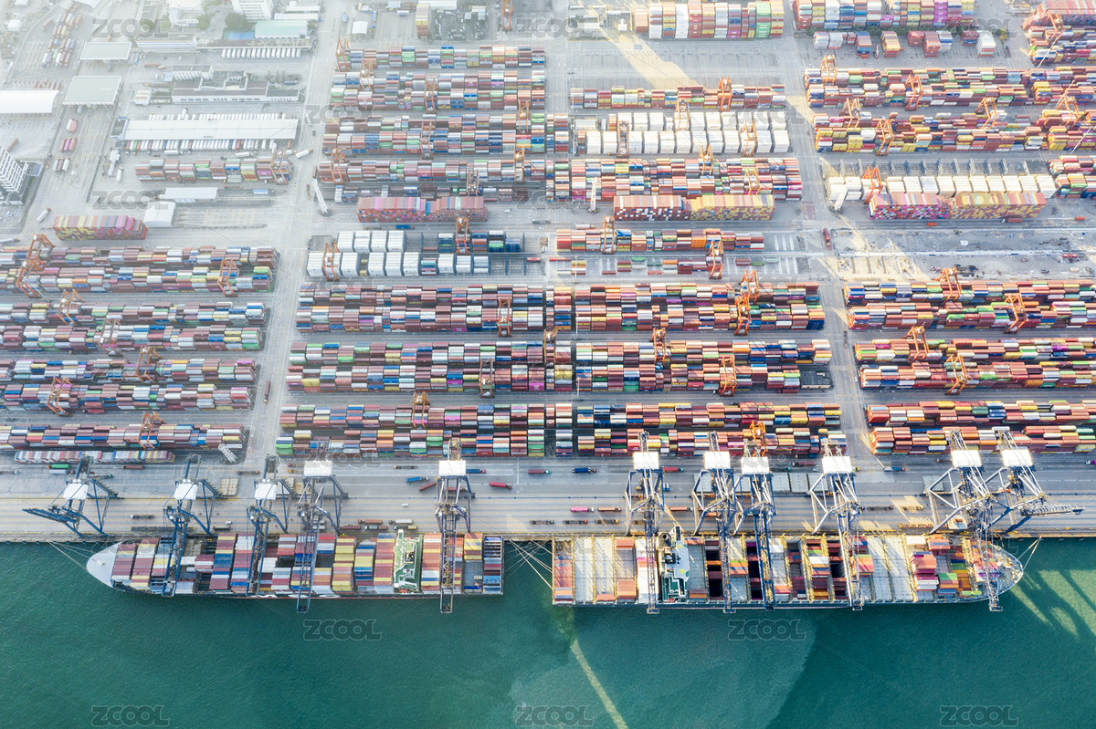 集裝箱碼頭航拍（主預(yù)覽-5120802） - 未分類 - 站酷設(shè)計師WANGYUXUAN1211原創(chuàng)素材 - 站酷ZCOOL