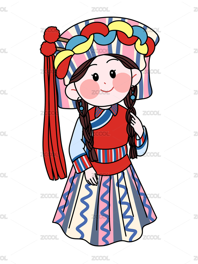 五十六個(gè)民族-怒族（主預(yù)覽-7303301） - 未分類 - 站酷設(shè)計(jì)師貍子菌原創(chuàng)素材 - 站酷ZCOOL