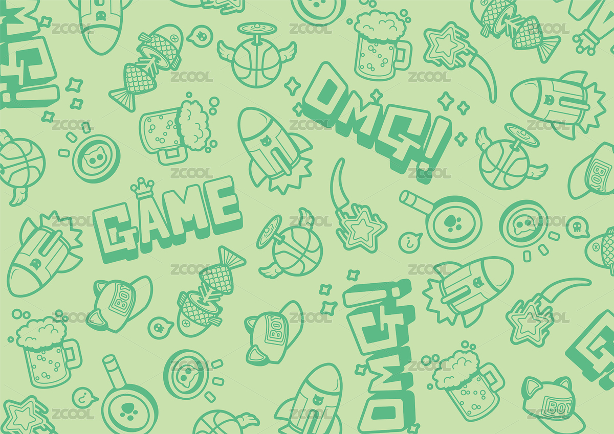 卡哇伊平鋪-卡通圖案拼貼-包裝延展素材（主預(yù)覽-8179351） - 未分類 - 站酷設(shè)計師東東東設(shè)計原創(chuàng)素材 - 站酷ZCOOL