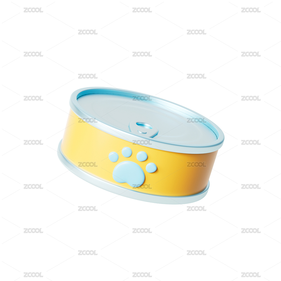 三維渲染白色背景下的寵物狗糧罐頭（主預(yù)覽-9531295） - 未分類 - 站酷設(shè)計師逗逗000原創(chuàng)素材 - 站酷ZCOOL