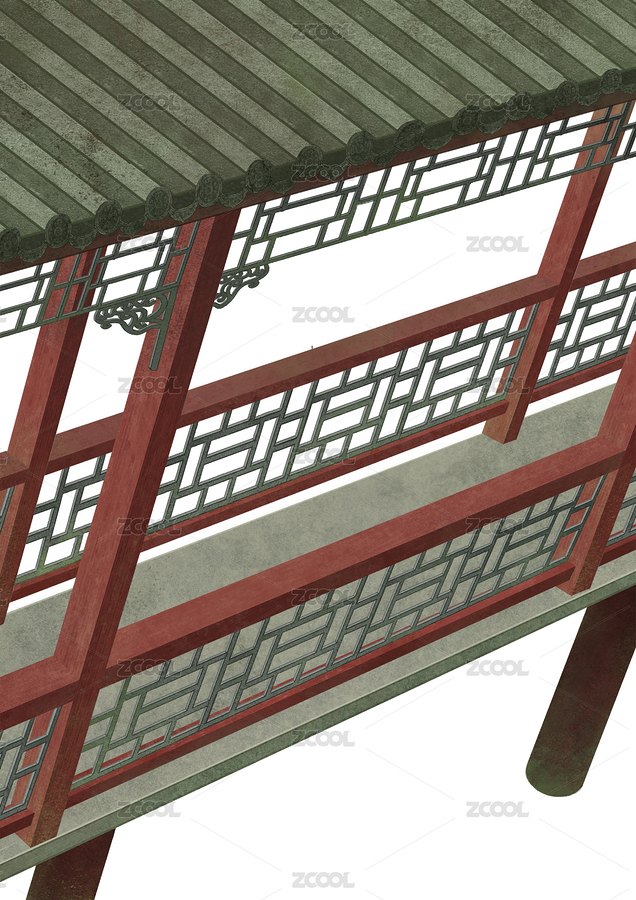 中式復(fù)古典傳統(tǒng)建筑走廊連廊回廊柱子欄桿（主預(yù)覽-5122016） - 未分類 - 站酷設(shè)計(jì)師卡樂(lè)筠原創(chuàng)素材 - 站酷ZCOOL