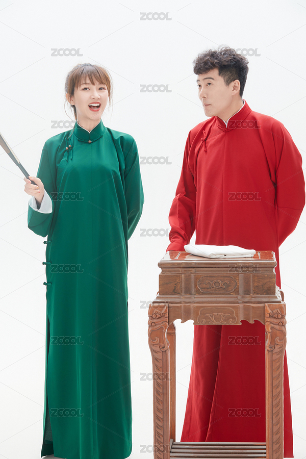 中國傳統(tǒng)曲藝對口相聲表演藝術(shù)形象（主預(yù)覽-6446838） - 未分類 - 站酷設(shè)計師藍(lán)太陽TNT原創(chuàng)素材 - 站酷ZCOOL