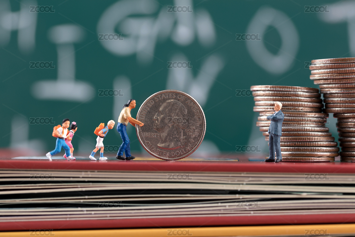 微縮創(chuàng)意花錢在課外補(bǔ)習(xí)班的家長（主預(yù)覽-4331608） - 未分類 - 站酷設(shè)計(jì)師小羽怪原創(chuàng)素材 - 站酷ZCOOL