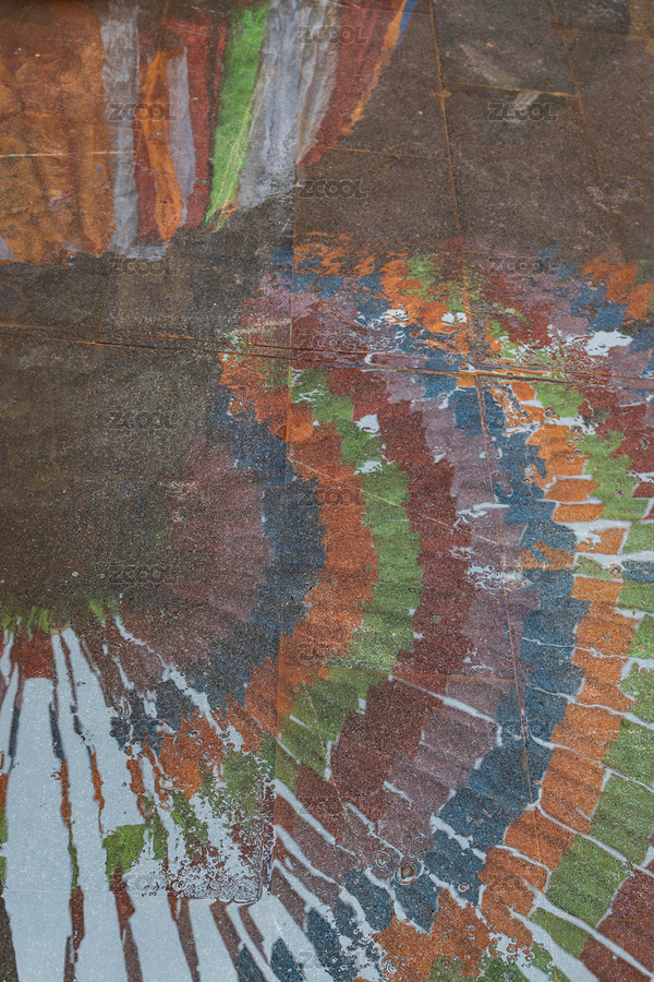 陜西西安廣仁寺五彩經(jīng)幡在地上的倒影（主預(yù)覽-7498866） - 未分類 - 站酷設(shè)計師pseudo_djq原創(chuàng)素材 - 站酷ZCOOL