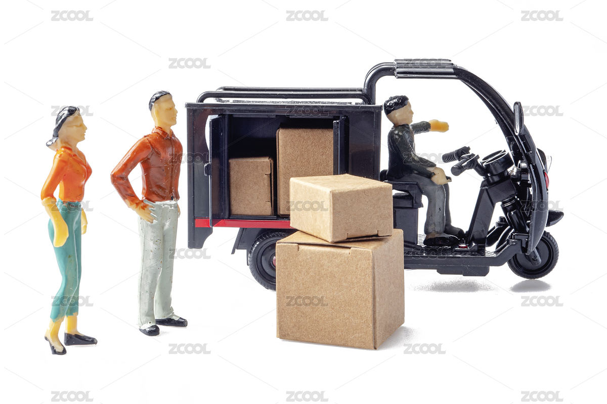 快遞小哥開著快遞車送快遞（主預(yù)覽-3098033） - 未分類 - 站酷設(shè)計(jì)師Asia_Studio原創(chuàng)素材 - 站酷ZCOOL