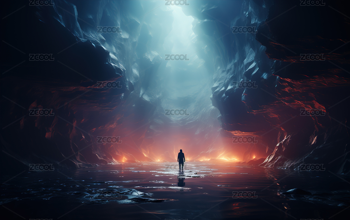 灾难环境和一个人（主预览-3091474） - 未分类 - 站酷设计师麦田run原创素材 - 站酷ZCOOL