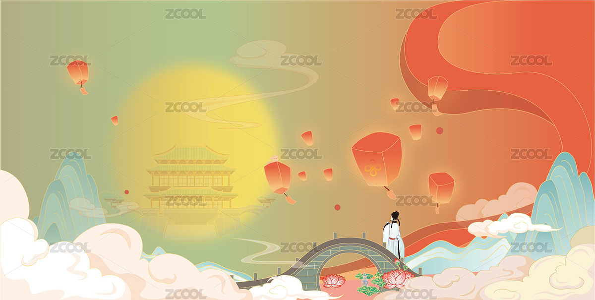 中秋國(guó)風(fēng)舉頭望明月李白（主預(yù)覽-6576880） - 未分類 - 站酷設(shè)計(jì)師稻家原創(chuàng)素材 - 站酷ZCOOL