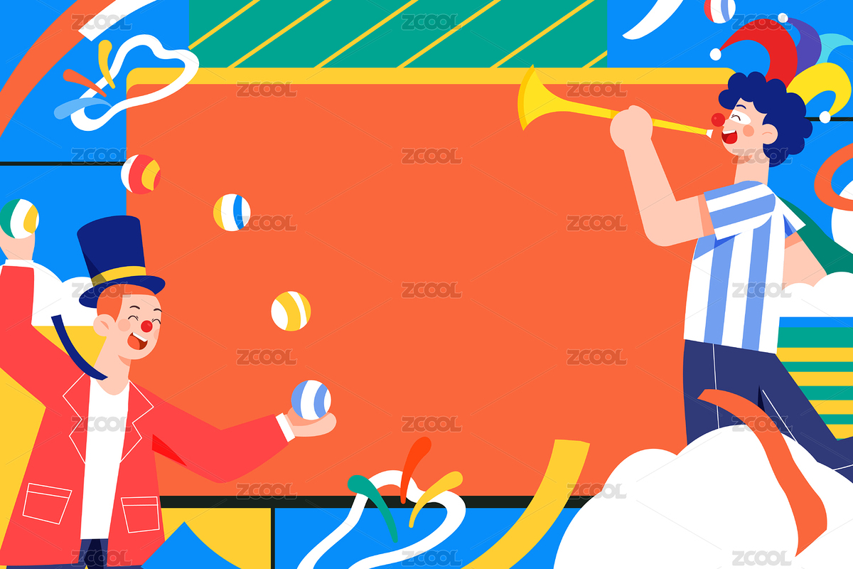 愚人节小丑矢量插画（主预览-3958351） - 未分类 - 站酷设计师keeein原创素材 - 站酷ZCOOL